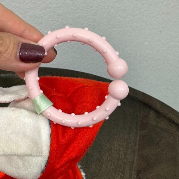 Manhattan Toy Fairytale White Rabbit Plush Baby Travel Toy with Teether Clip On - Picture 6 of 11